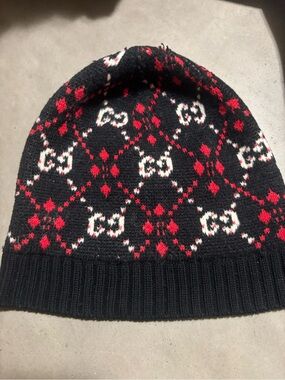 Gucci GG Jacquard Wool Toque/Beanie